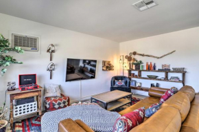 Indie-Eclectic Desert Home with Hot Tub and Patio